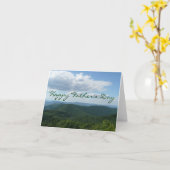 Happy Vaderdag Appalachian Mountains Kaart (Gele Bloem)
