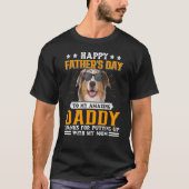 Happy Vaderdag Aussie Dog Dad for Men T-shirt (Voorkant)