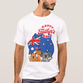 Happy Vaderdag Australië T-shirt