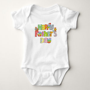 Happy Vaderdag baby bodysuit
