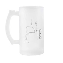 Happy Vaderdag Baby en Dad Line Art Mok