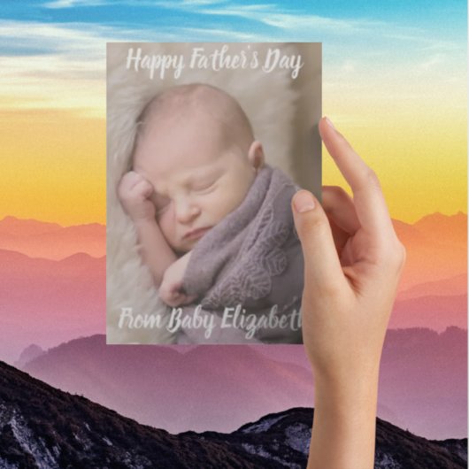 Happy Vaderdag Baby Feestdagenkaart