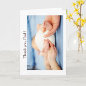 Happy Vaderdag Baby Feet Kaart (Gele Bloem)
