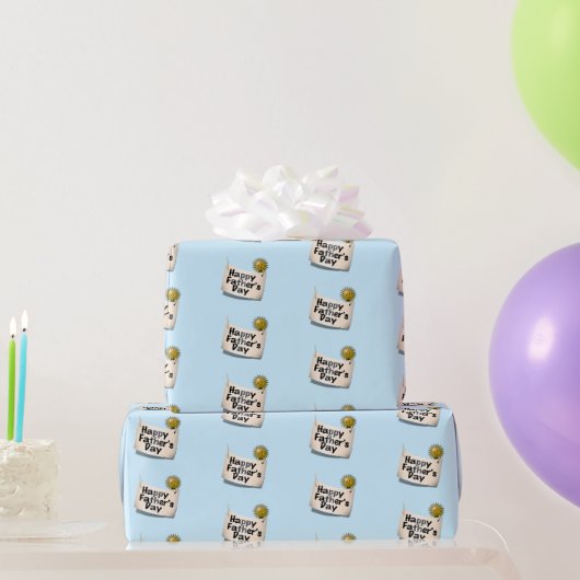 Happy Vaderdag Banner Cadeaupapier (Feestgeschenken)