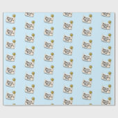 Happy Vaderdag Banner Cadeaupapier (Vlak)