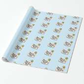 Happy Vaderdag Banner Cadeaupapier (Uitgerold)