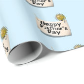 Happy Vaderdag Banner Cadeaupapier (Rol Hoek)