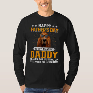 Happy Vaderdag Basset Hound Dog Dad Voor Mannen T-shirt