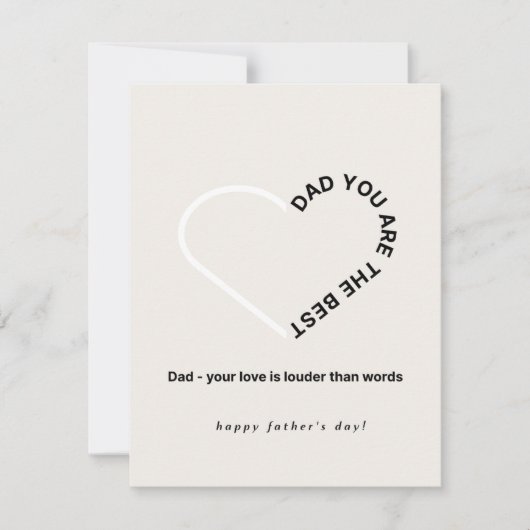 Happy vaderdag bedankkaart (Voorkant)