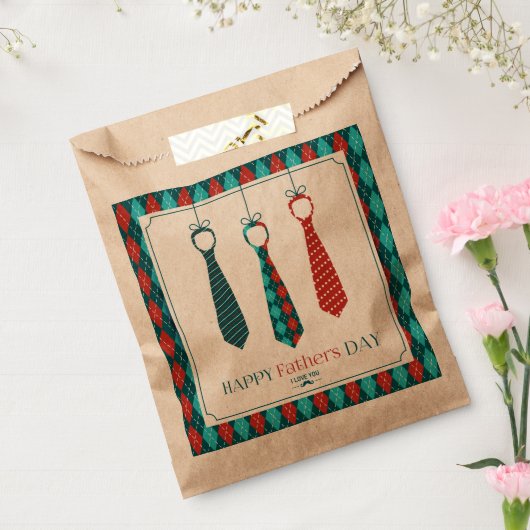 Happy Vaderdag Bedankzakje (Gezegeld)