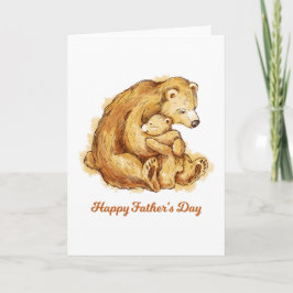 Happy Vaderdag Beren Kaart