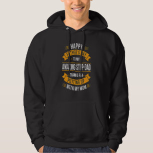 Happy Vaderdag Best Bonus Pap ooit voor Stepfat Hoodie