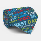 Happy Vaderdag Best Dad Love Stropdas (Opgerold)