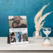 Happy Vaderdag Best Dad Oover 4 Photo Collage Fotoplaat (Zijkant)