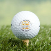 Happy Vaderdag Best Dad van Par Personalized Go Golfballen (Insitu Shirt)