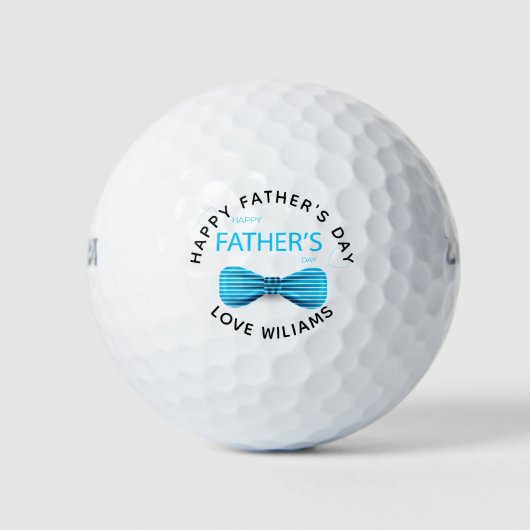 Happy Vaderdag Best Dad van Par Personalized Go Golfballen (Voorkant)