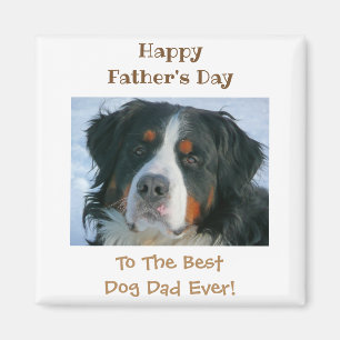 Happy Vaderdag Best Dog Dad Photo Magneet
