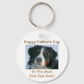 Happy Vaderdag Best Dog Dad Photo Sleutelhanger (Achterkant)