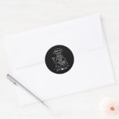 Happy Vaderdag Best Dog Dad Ronde Sticker (Envelop)