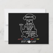 Happy Vaderdag Best Dog Dad Save The Date (Achterkant)