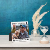 Happy Vaderdag Best Dog Pap Ever Aangepaste Foto Fotoplaat (Insitu)