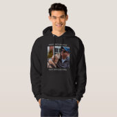 Happy Vaderdag Best Dog Pap Ever Aangepaste Foto Hoodie (Voorkant volledig)