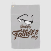 Happy Vaderdag Best Golf Towel Golfhanddoek (Voorkant)
