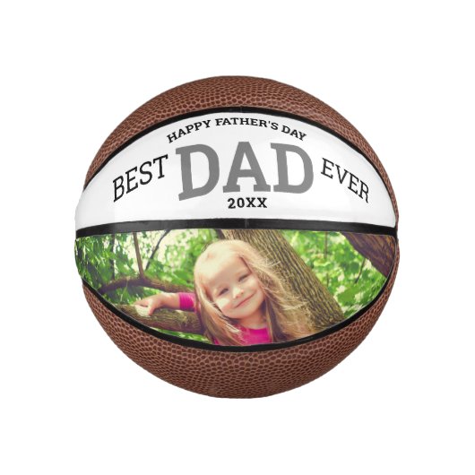 Happy Vaderdag Best Pap Ever Foto Basketbal (Voorkant)