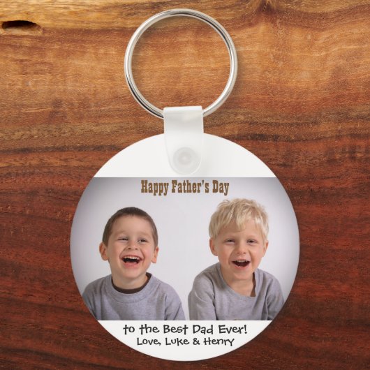 Happy Vaderdag Best Pap Ever Foto Sleutelhanger