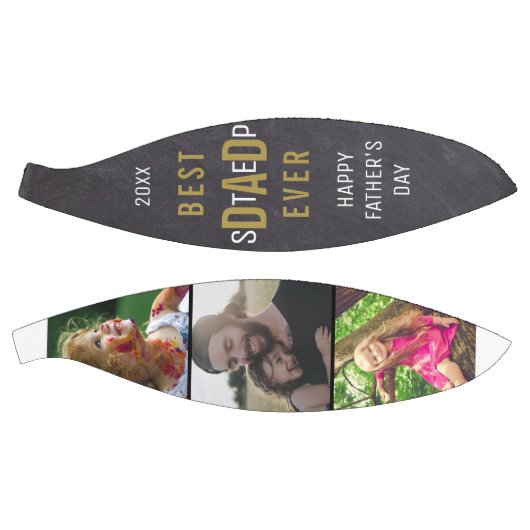 Happy Vaderdag Best Step Pap 3 Foto Collage Basketbal (Panelen)