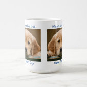 Happy Vaderdag - Beste Hond Papa Blauw Huisdier Fo Koffiemok (Center)