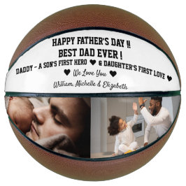 Happy Vaderdag Beste pap ooit aangepaste fototekst Basketbal