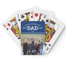 Happy Vaderdag Beste vader ooit familie Foto blauw