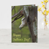 Happy Vaderdag Bird Kaketoe Kaart (Gele Bloem)