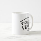 Happy Vaderdag Black Hand Lettering Custom Koffiemok (Voorkant rechts)