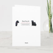 Happy Vaderdag - Black Labrador Cute Puppy Dog Kaart (Achterkant)