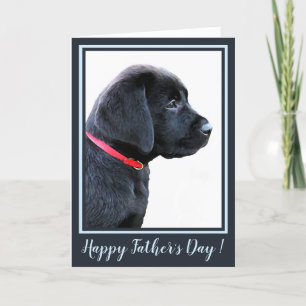 Happy Vaderdag - Black Labrador Cute Puppy Dog Kaart
