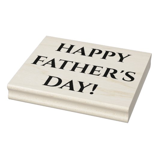 Happy Vaderdag - Blok gemonteerde rubberen stempel (Stempel)