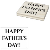 Happy Vaderdag - Blok gemonteerde rubberen stempel (Gestempeld)