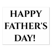 Happy Vaderdag - Blok gemonteerde rubberen stempel (Afrduk)
