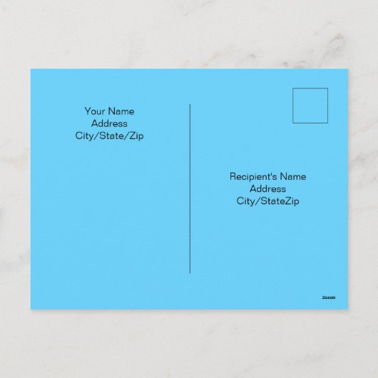 Happy Vaderdag Blue Ocean Photo Azure Sky Feestdagenkaart (Achterkant)