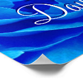 Happy Vaderdag Blue Roos I Poster (Hoek)