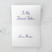 Happy Vaderdag Blue Roos Kaart