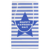 Happy Vaderdag | Blue Star & Stripes Gift Bag Klein Cadeauzakje (Voorkant)