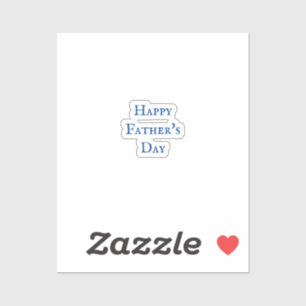 Happy Vaderdag Blue Wit Classy Cool 2024 Sticker