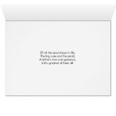 Happy Vaderdag Bold Brush Script-fotokaart (Binenzijde Horizontaal (Onderkant))