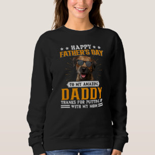 Happy Vaderdag Border Terrier Dog Pap Voor Mannen Trui