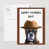 Happy Vaderdag Boxer briefkaart (Voorkant / Achterkant)