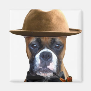 Happy Vaderdag Boxer magnet