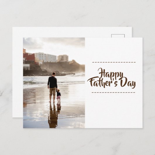 Happy Vaderdag Briefkaart (Voorkant / Achterkant)